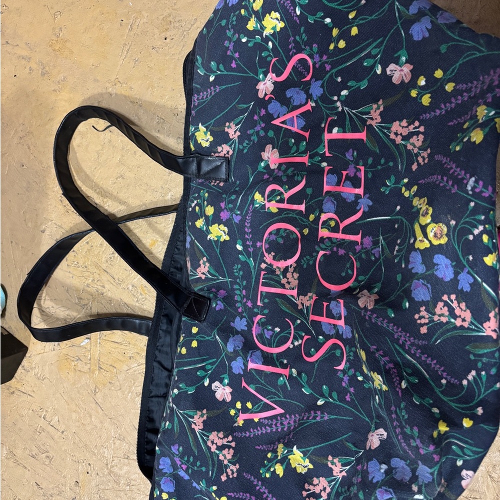 Victoria's Secret Black Tote Bag with Sturdy Handles and spacious inside!